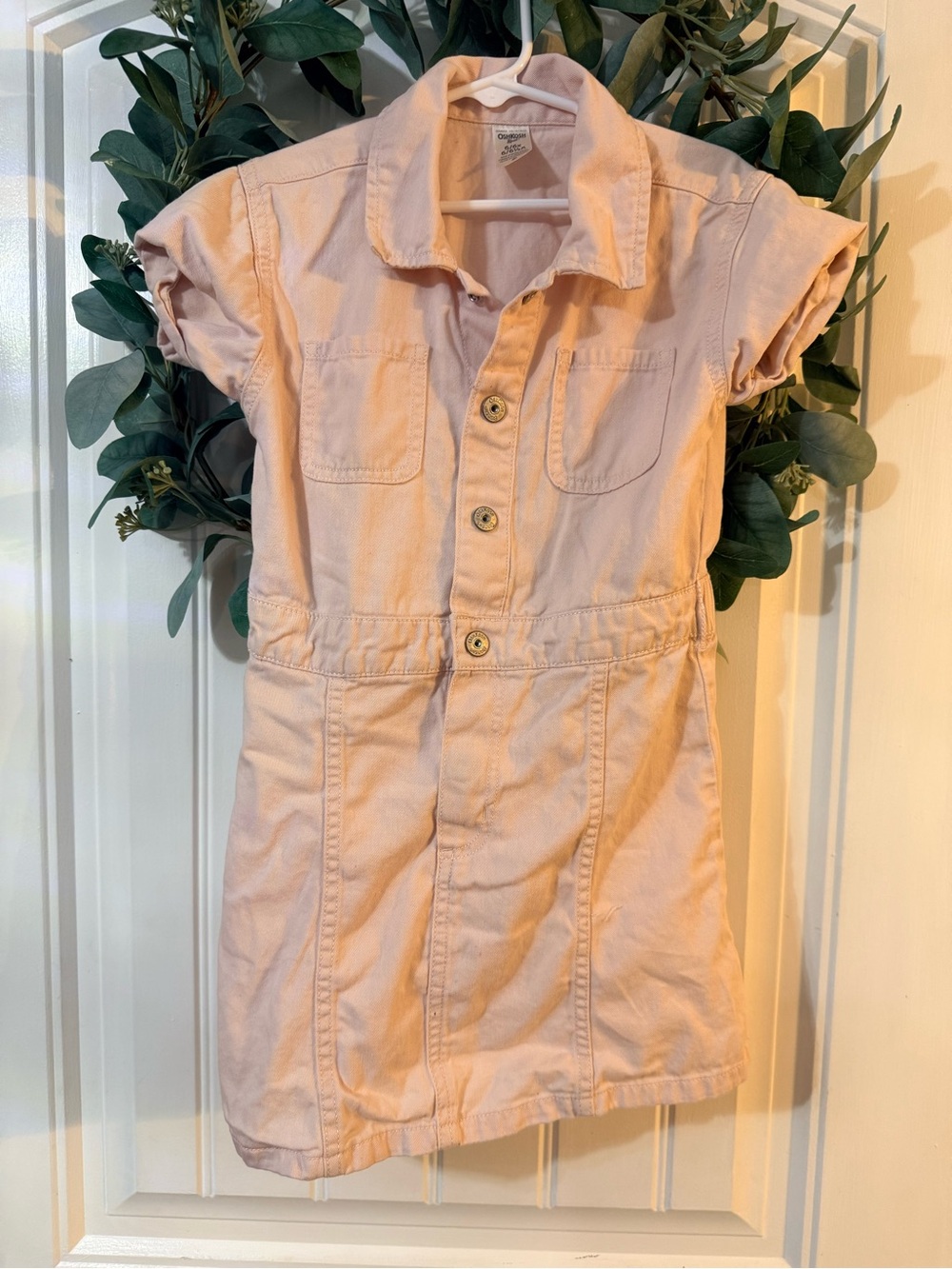 💫4/$25 • Osh Kosh B’Gosh Pink Denim Utility Dress